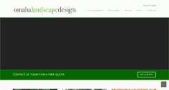 Desktop Screenshot of omahalandscapedesign.com